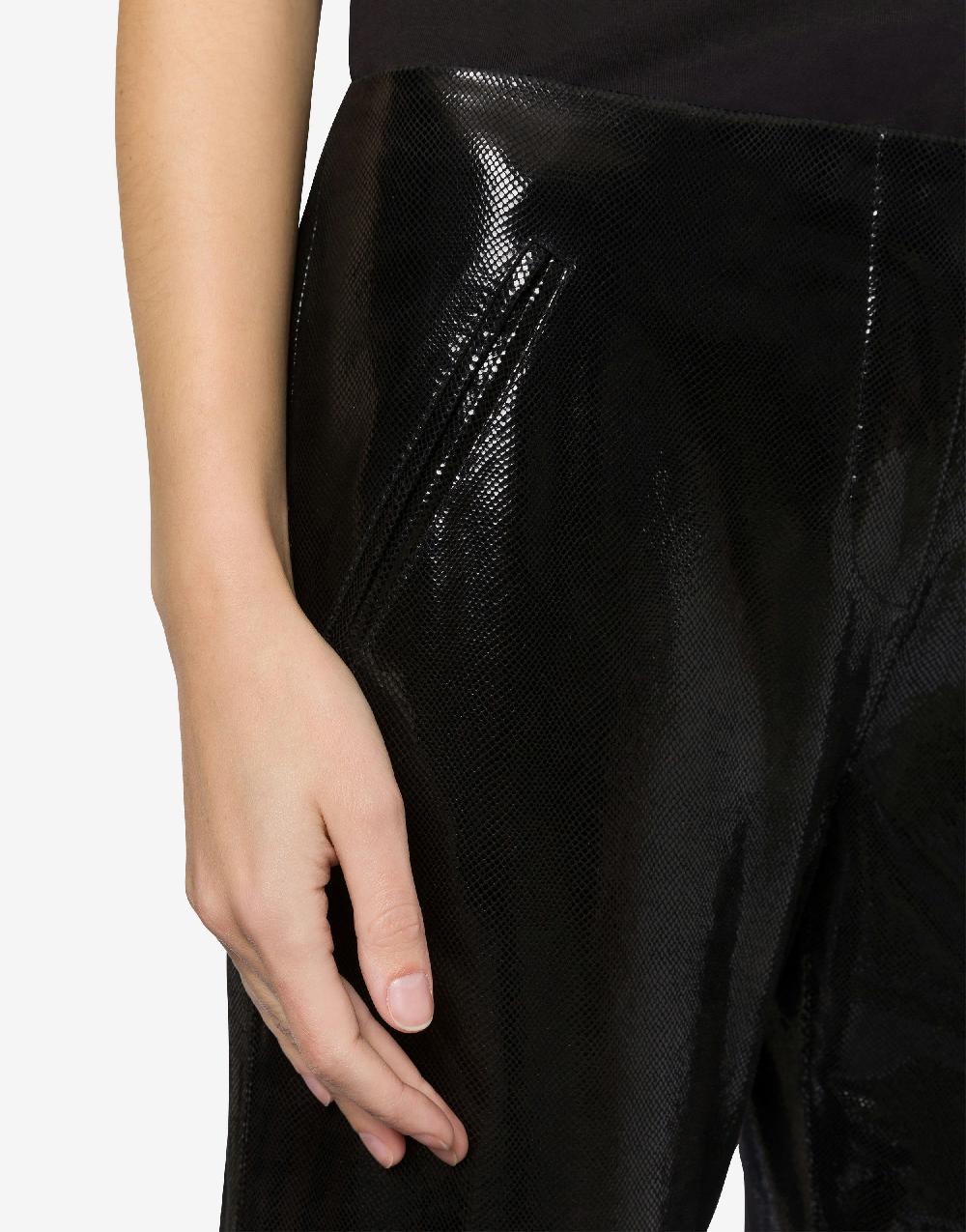 Alberta Ferretti Pantalone in suede stampa Snake Offerta Pasqua