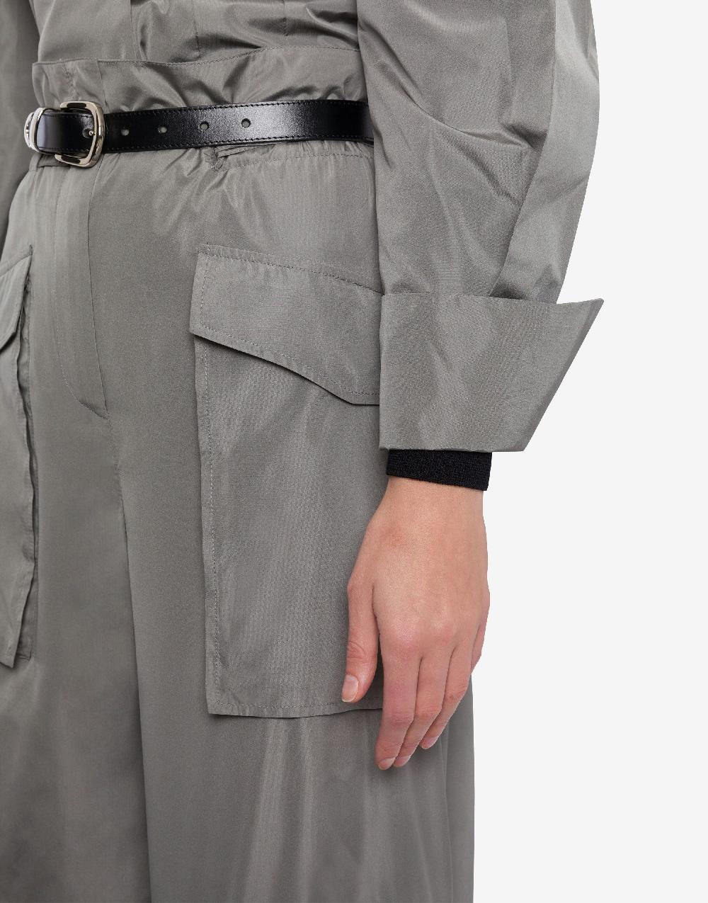 Alberta Ferretti Pantalone a vita alta in taffetà Offerta Giorno del Papà