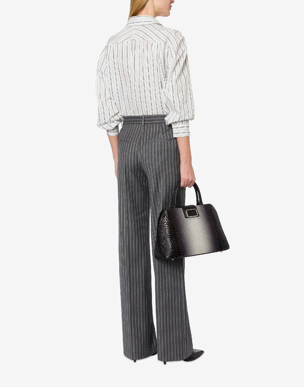 Alberta Ferretti Camicia oversize in drill rigato Offerta San Valentino