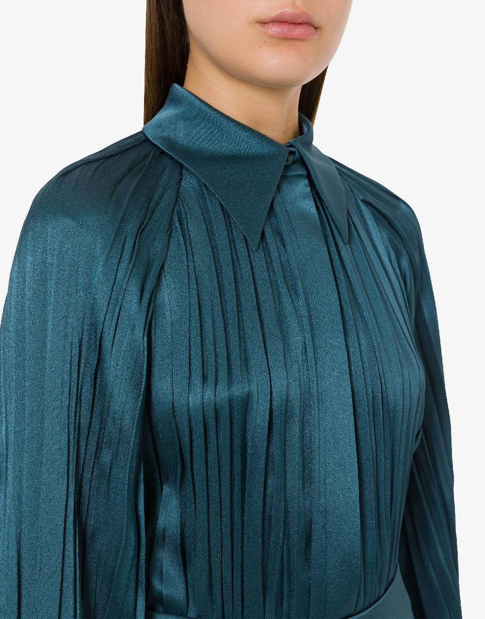 Alberta Ferretti Camicia in raso plissé Offerta settimanale