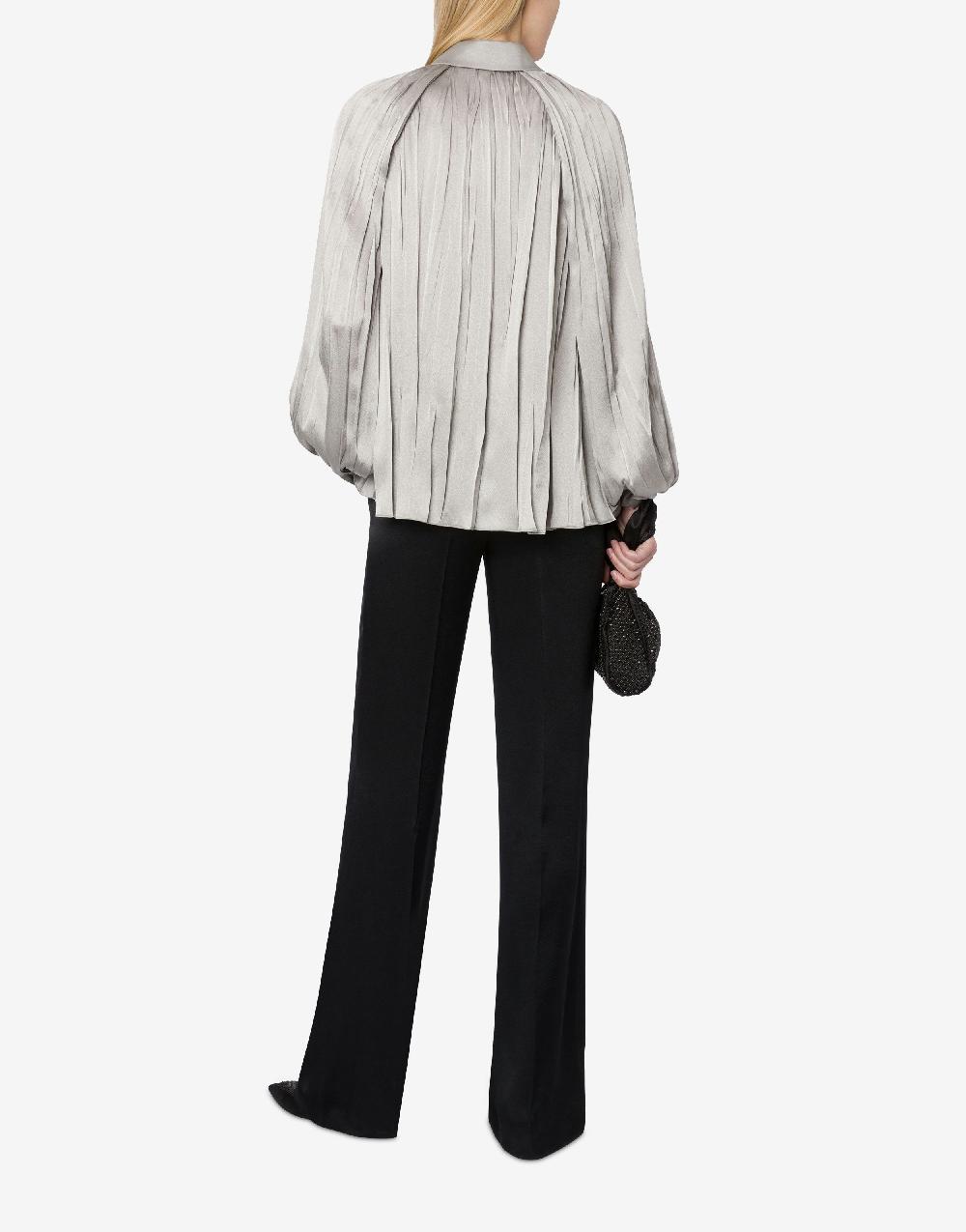 Alberta Ferretti Camicia in raso plissé Rilascio limitato