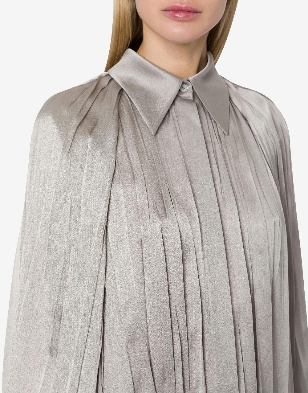 Alberta Ferretti Camicia in raso plissé Rilascio limitato