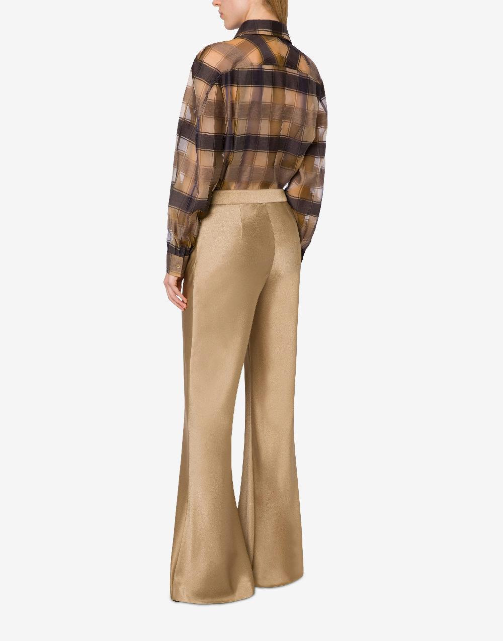 Alberta Ferretti Pantalone flare in raso Latest stili