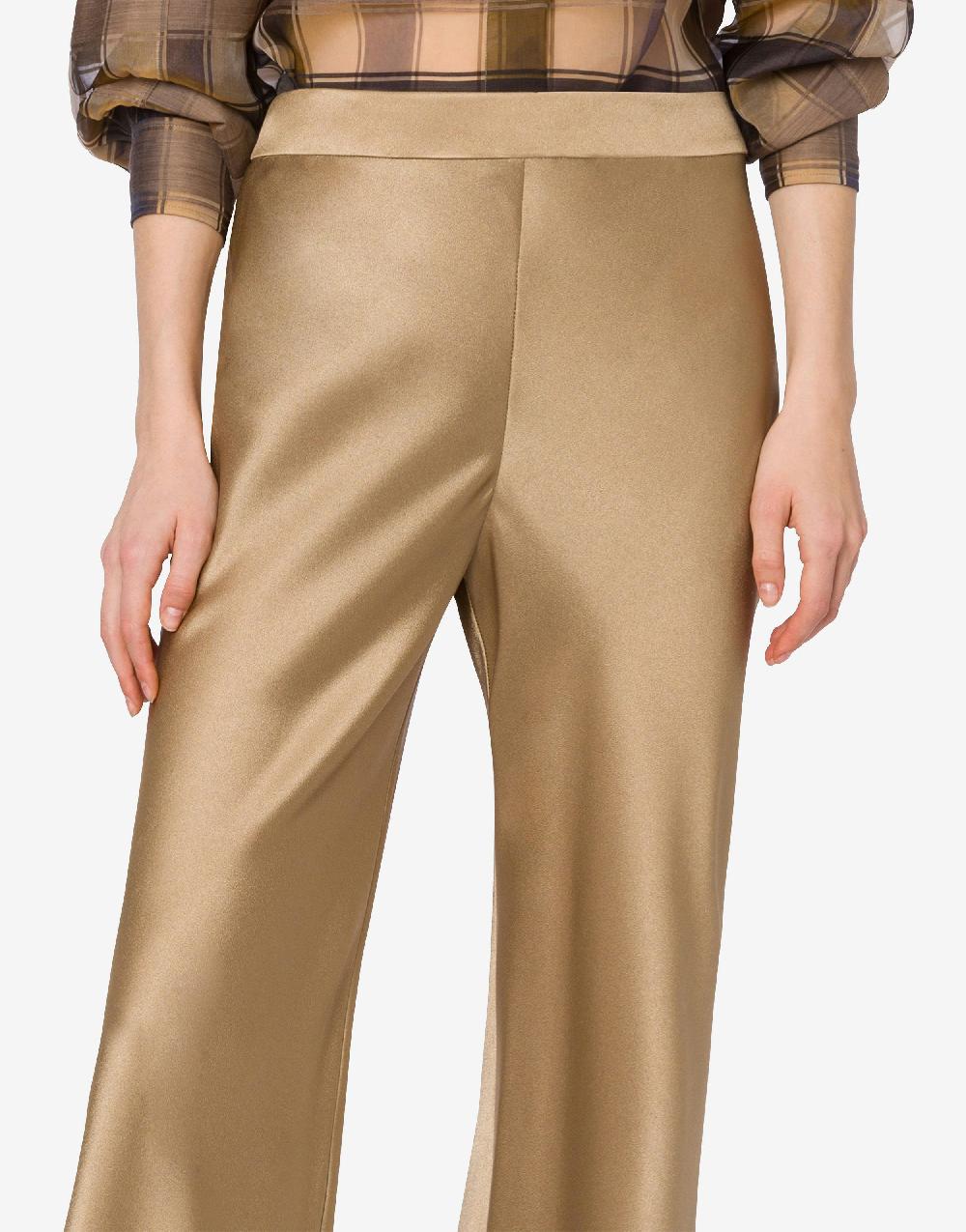 Alberta Ferretti Pantalone flare in raso Latest stili