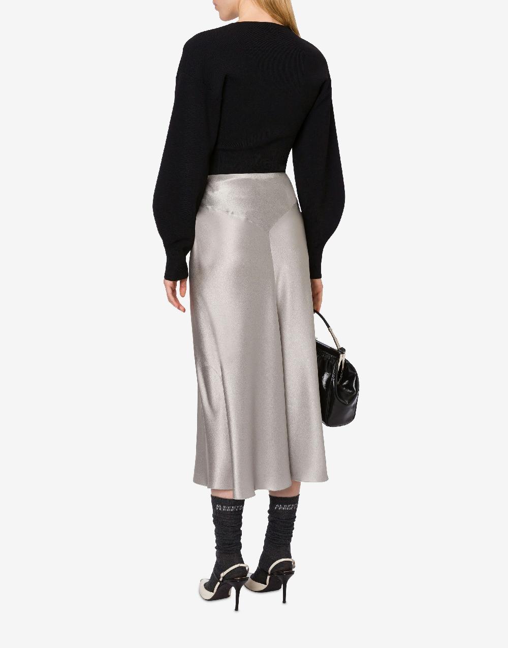 Alberta Ferretti Gonna longuette in raso Ultimo giorno