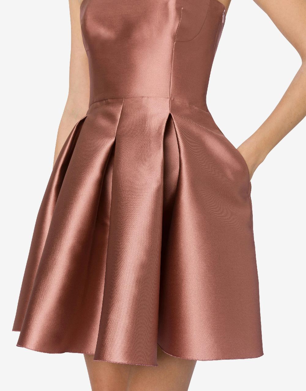 Alberta Ferretti Minidress bustier in mikado Promozione temporanea