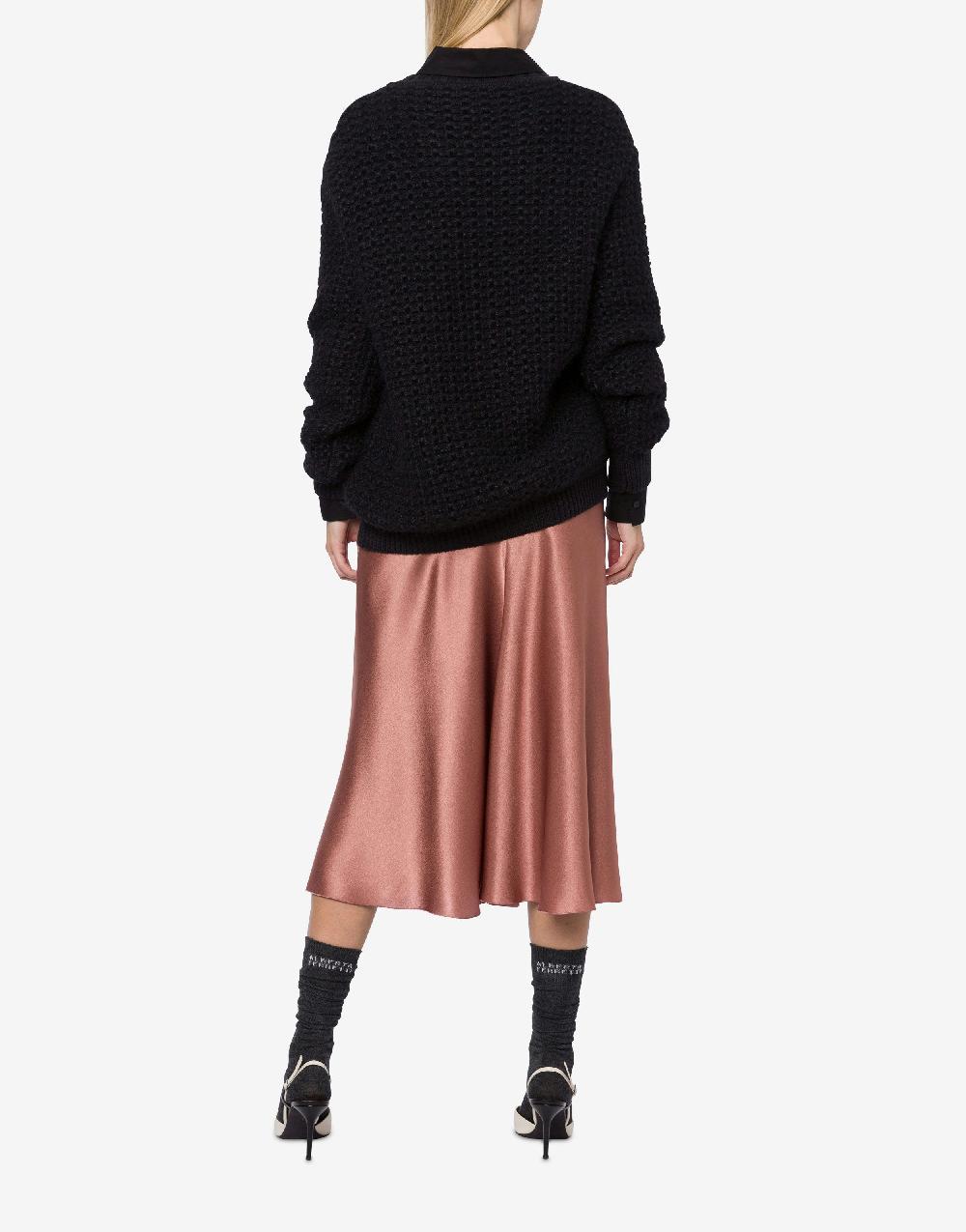 Alberta Ferretti Gonna longuette in raso Fino al 50% di sconto