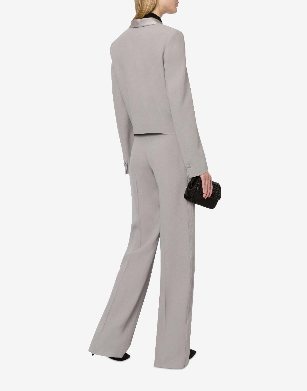 Alberta Ferretti Giacca smoking in enver satin Fino al 65% di sconto
