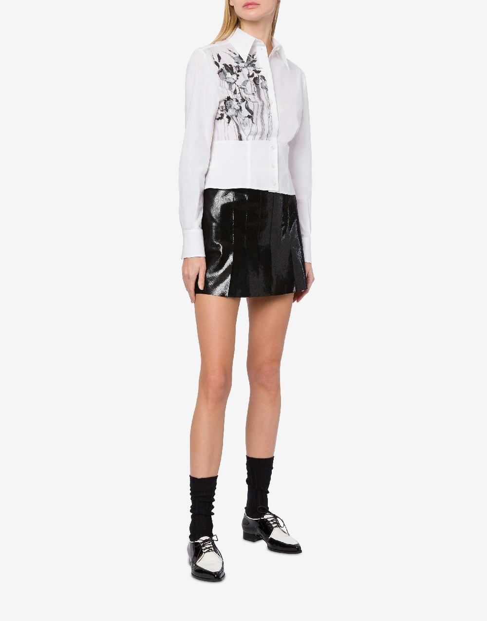 Alberta Ferretti Minigonna in suede con stampa Snake Offerta speciale della fabbrica