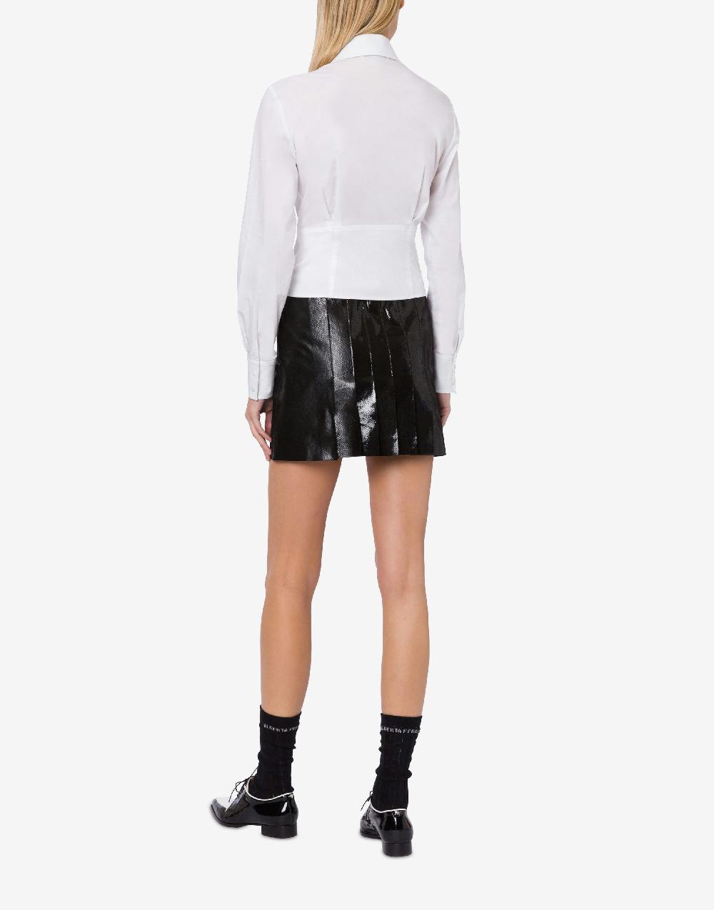 Alberta Ferretti Minigonna in suede con stampa Snake Offerta speciale della fabbrica