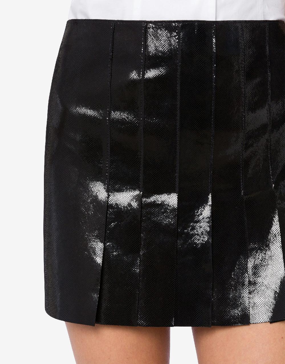 Alberta Ferretti Minigonna in suede con stampa Snake Offerta speciale della fabbrica