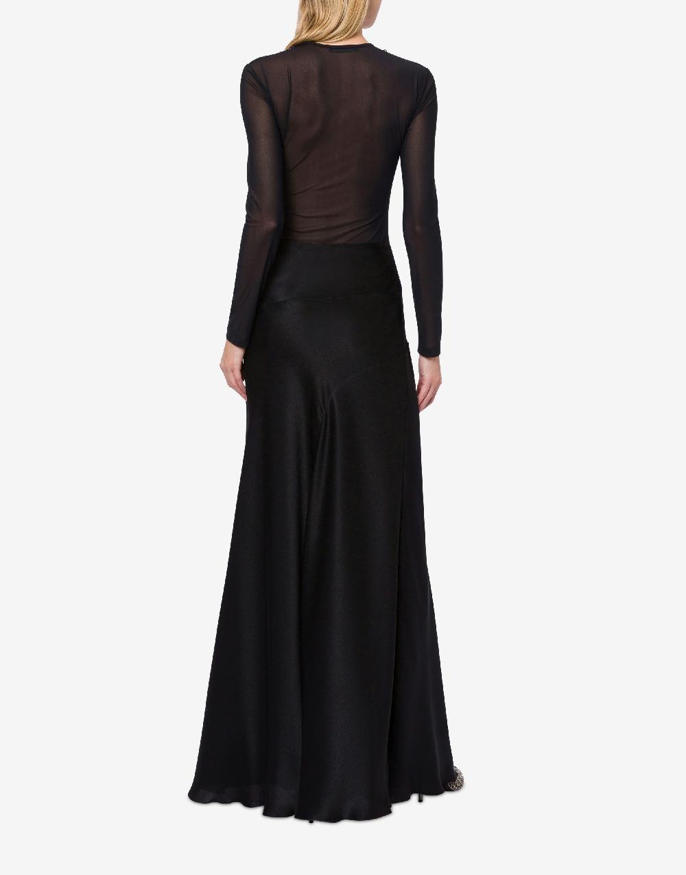 Alberta Ferretti Gonna lunga in raso Fino al 55% di sconto