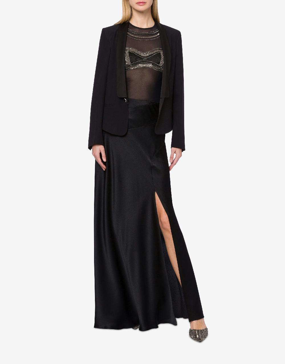 Alberta Ferretti Giacca smoking in enver satin Discount Store per i nuovi prodotti