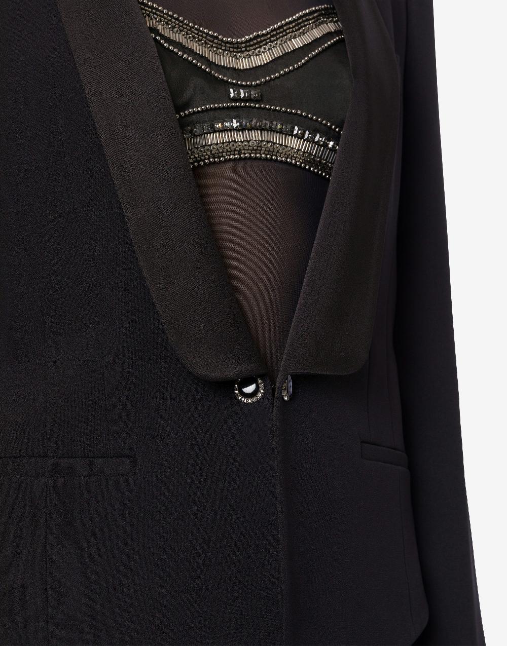 Alberta Ferretti Giacca smoking in enver satin Discount Store per i nuovi prodotti