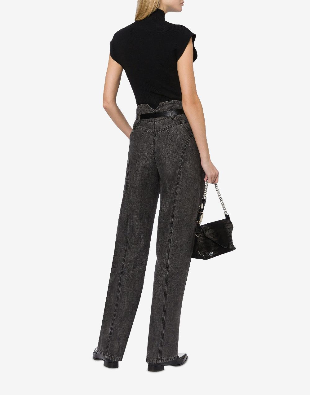 Alberta Ferretti Top a collo alto in maglia stretch Solo un giorno rimasto