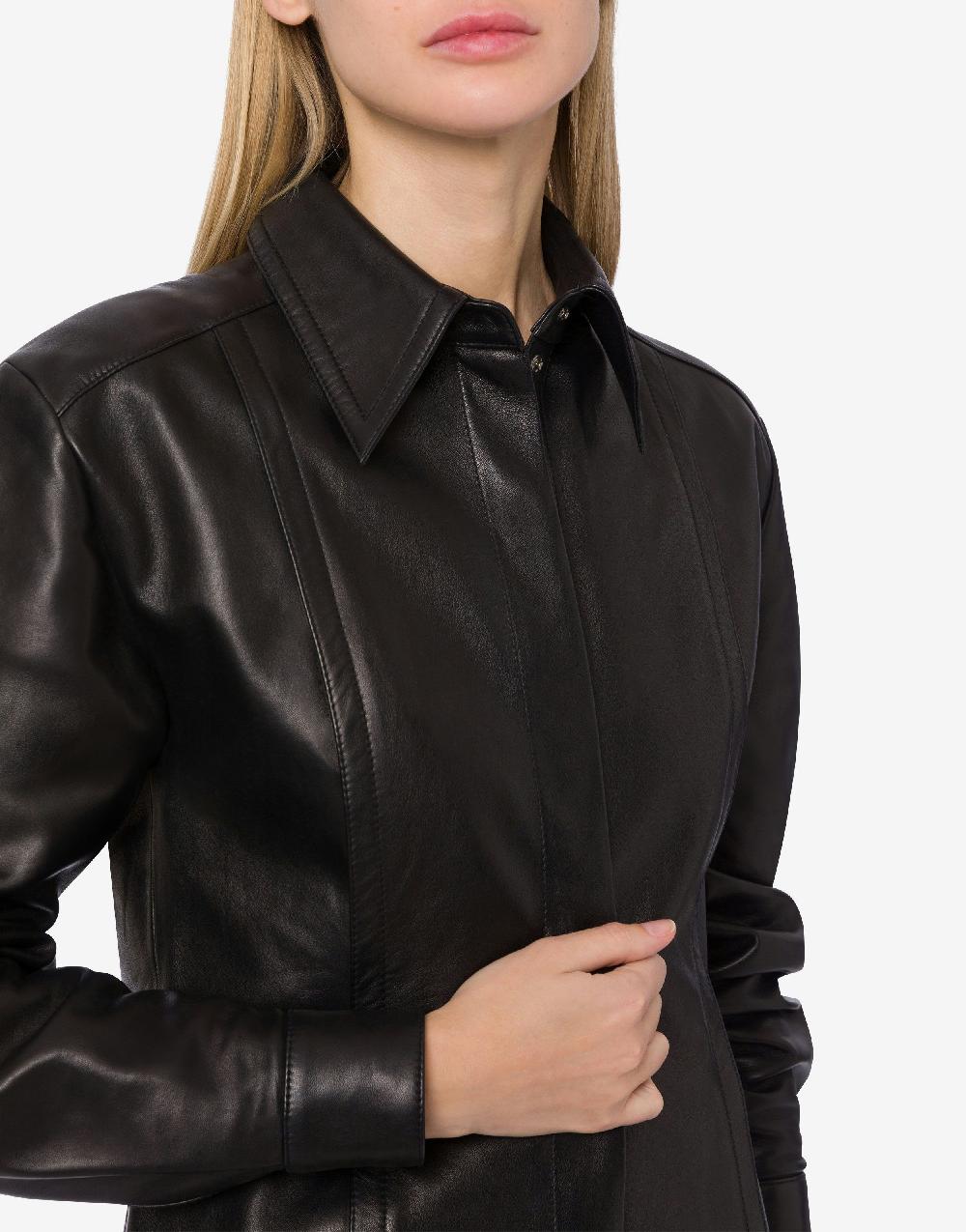Alberta Ferretti Camicia in nappa glossy Esporta salva