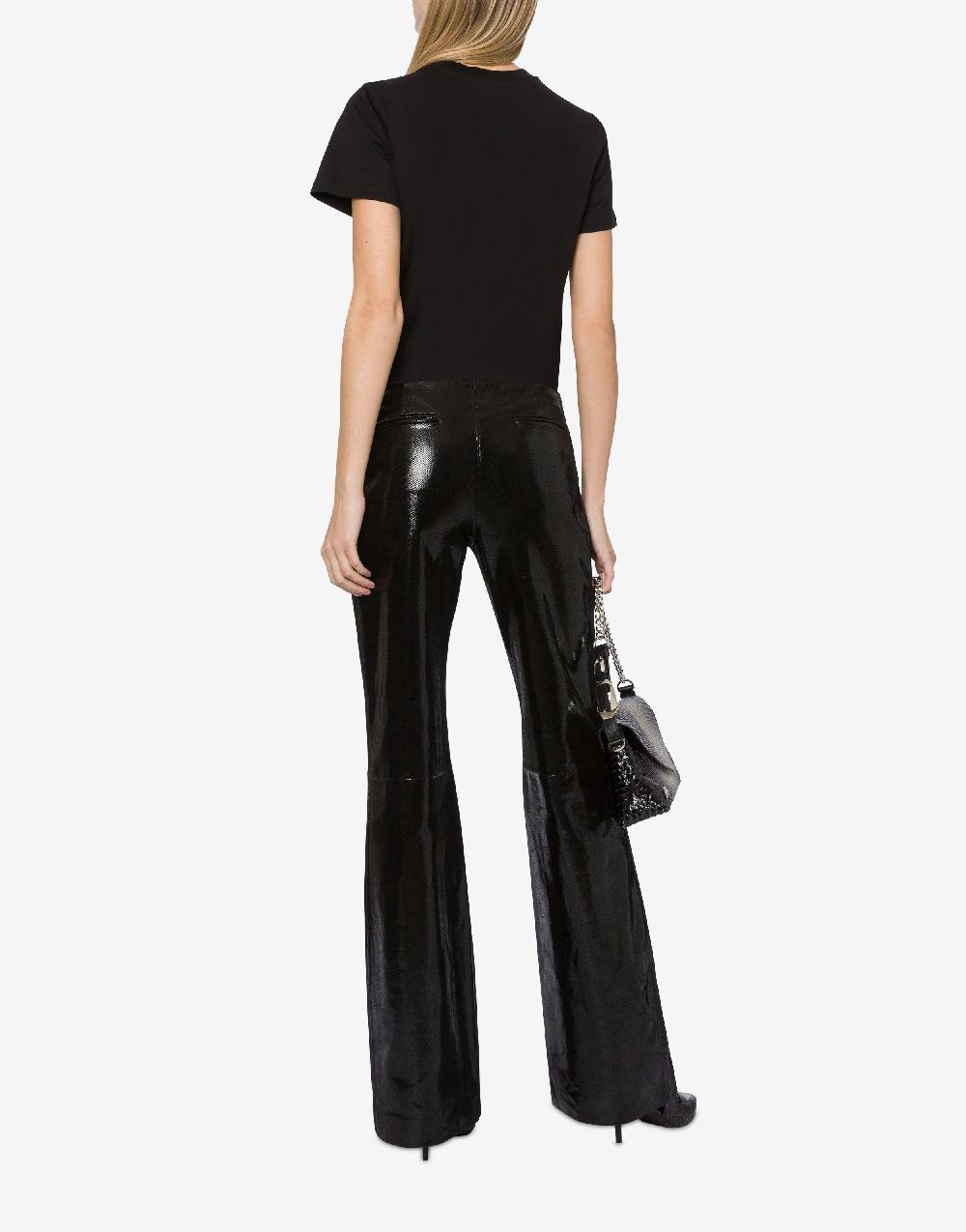 Alberta Ferretti T-shirt in jersey con ricamo logo Black Friday Prezzi