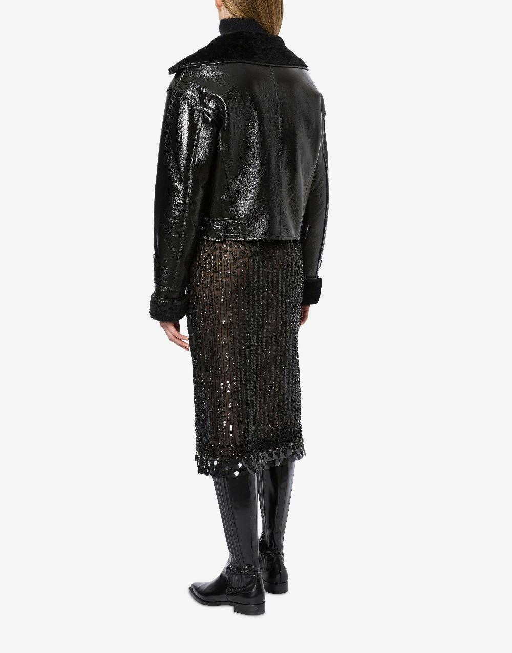 Alberta Ferretti Montone in shearling lucido reversibile Duty-free