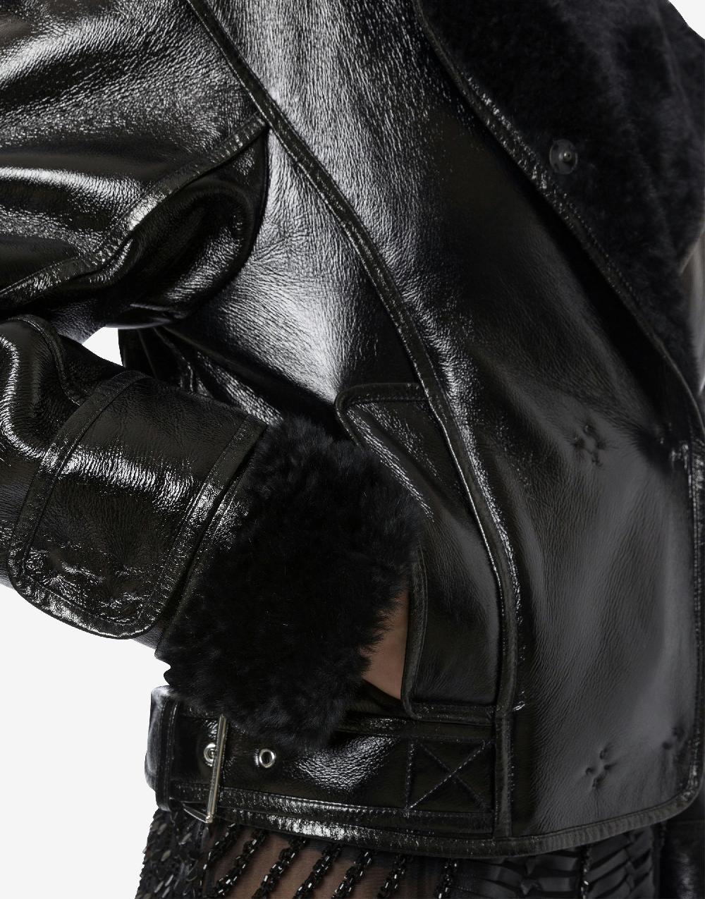 Alberta Ferretti Montone in shearling lucido reversibile Duty-free