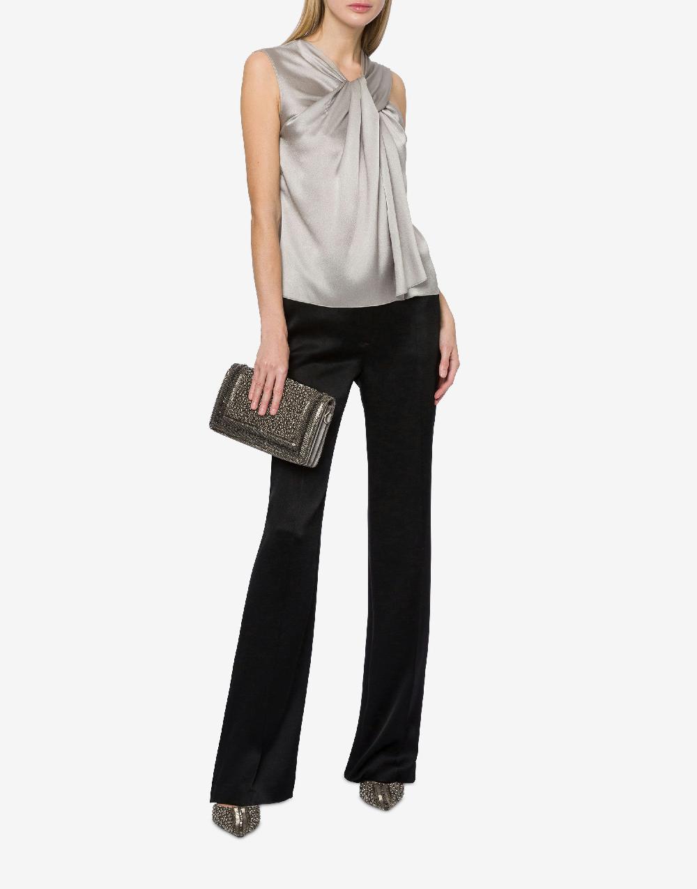 Alberta Ferretti Top senza maniche in raso 50% di sconto per tempo limitato