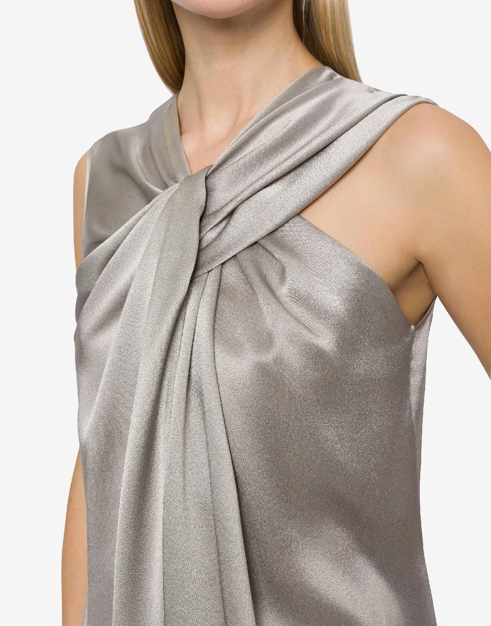 Alberta Ferretti Top senza maniche in raso 50% di sconto per tempo limitato