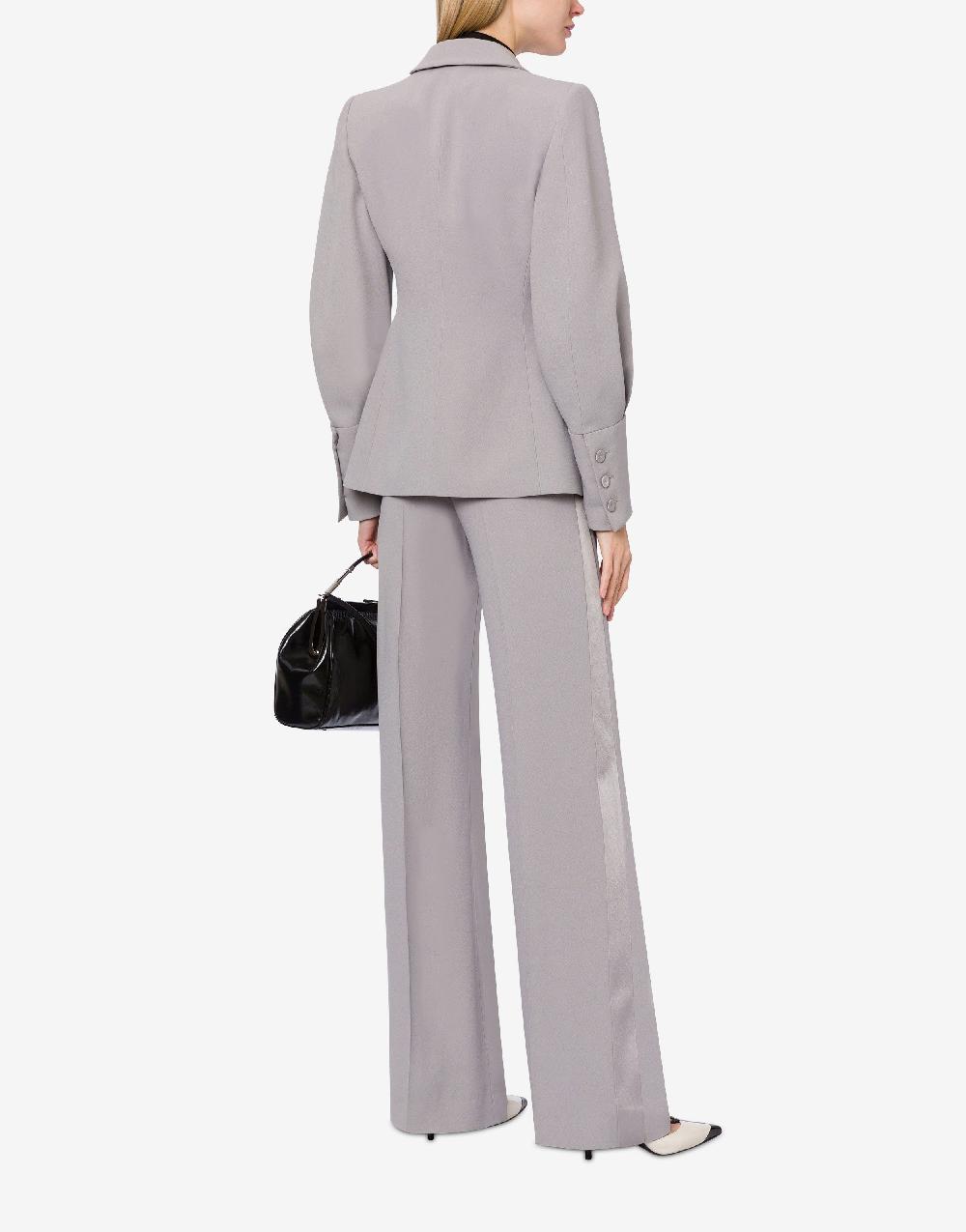 Alberta Ferretti Giacca doppiopetto in enver satin Nuovo