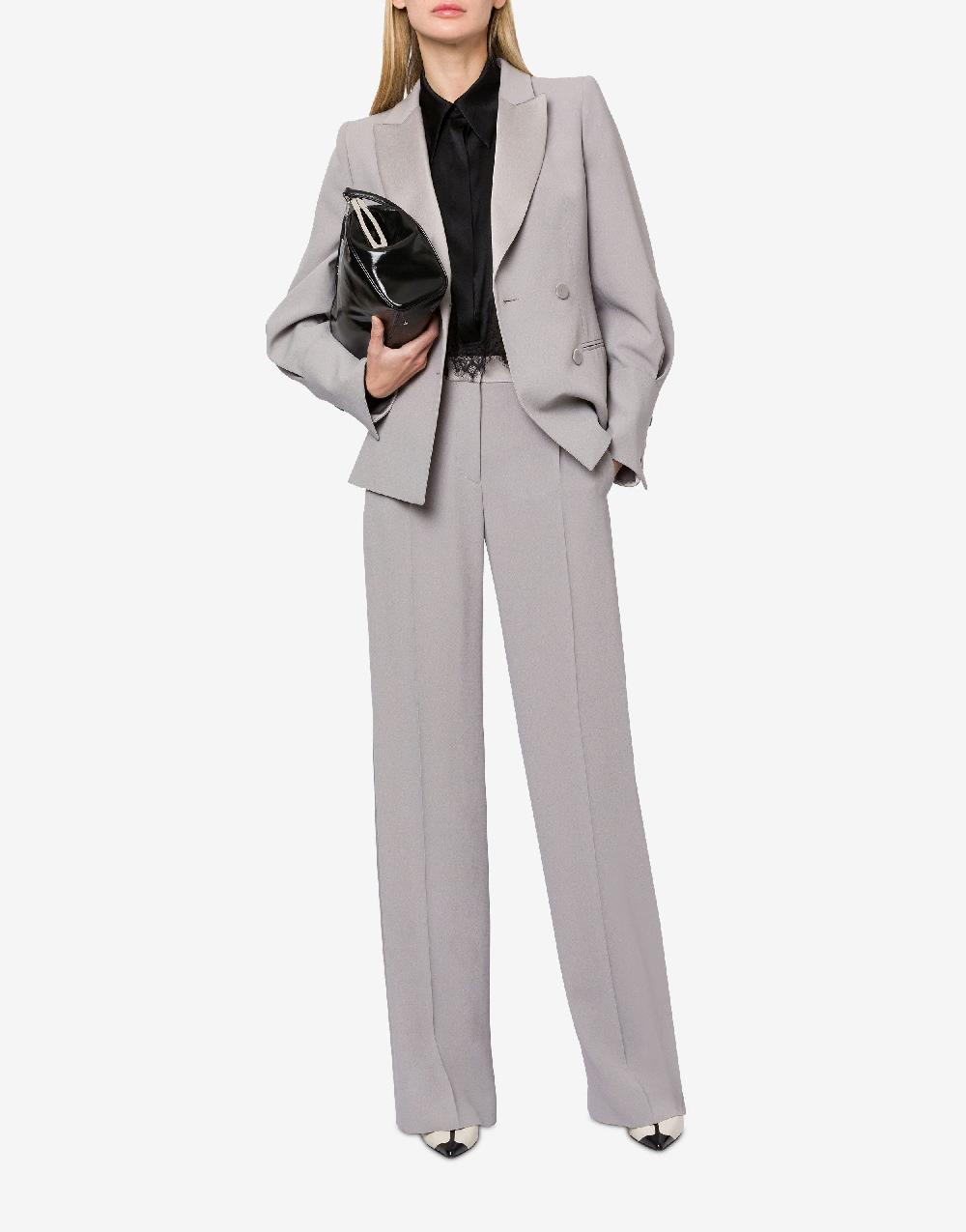 Alberta Ferretti Pantalone a vita bassa in enver satin Qualità