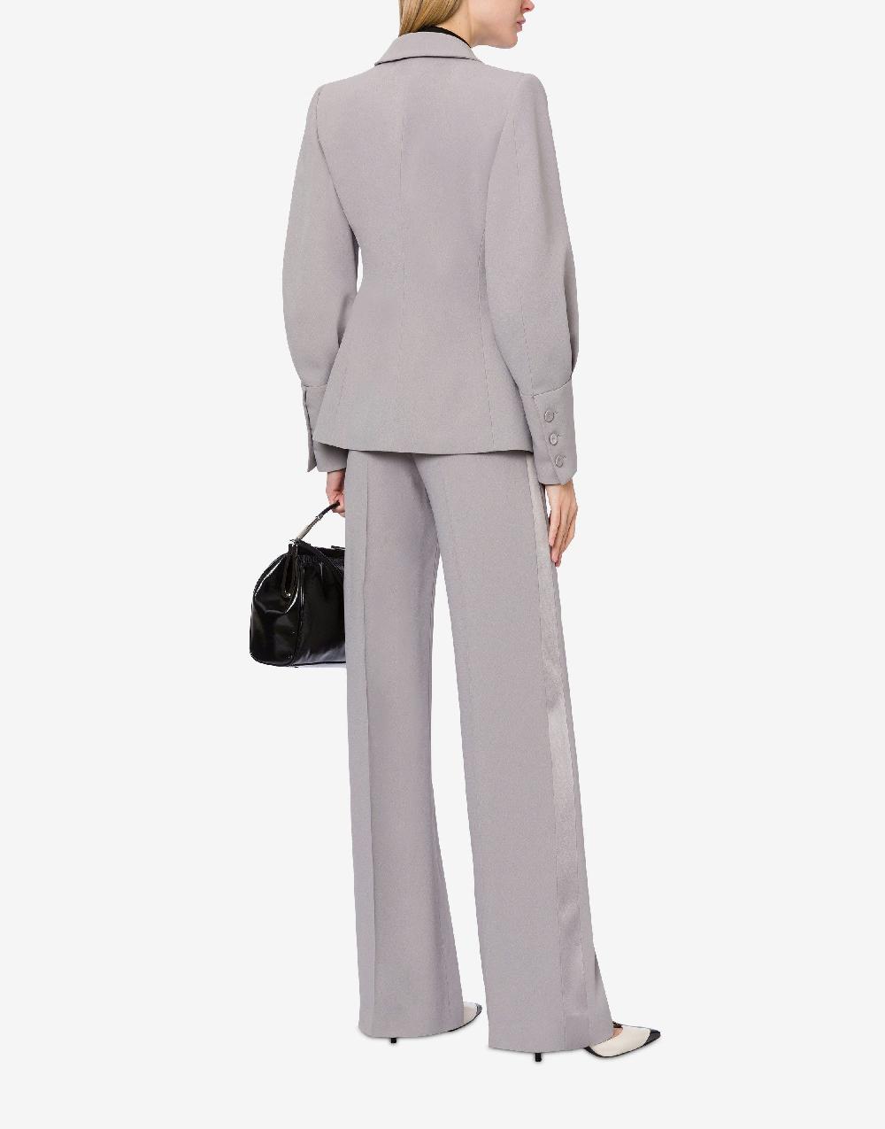 Alberta Ferretti Pantalone a vita bassa in enver satin Qualità