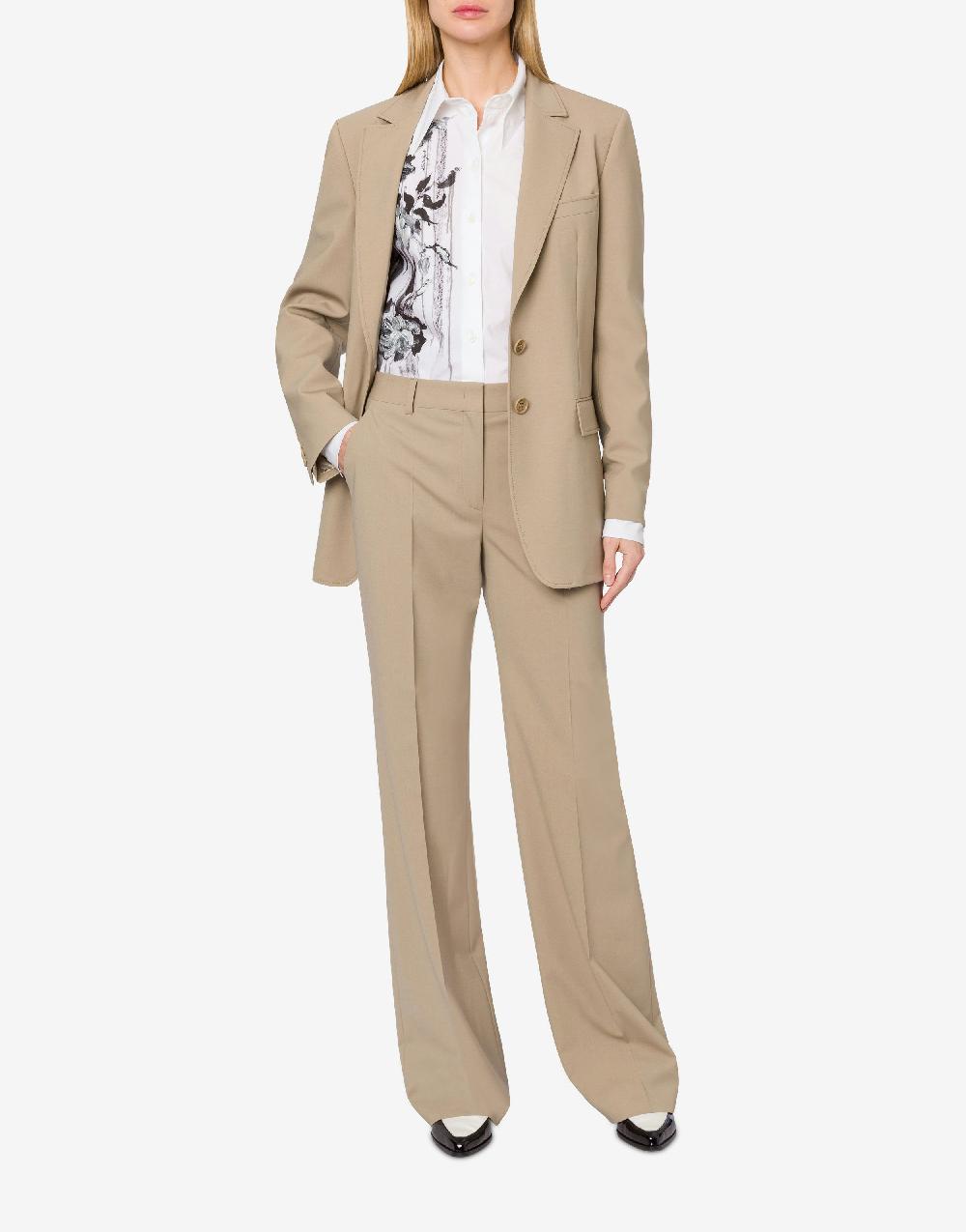 Alberta Ferretti Giacca in tela di lana stretch Consegna Veloce