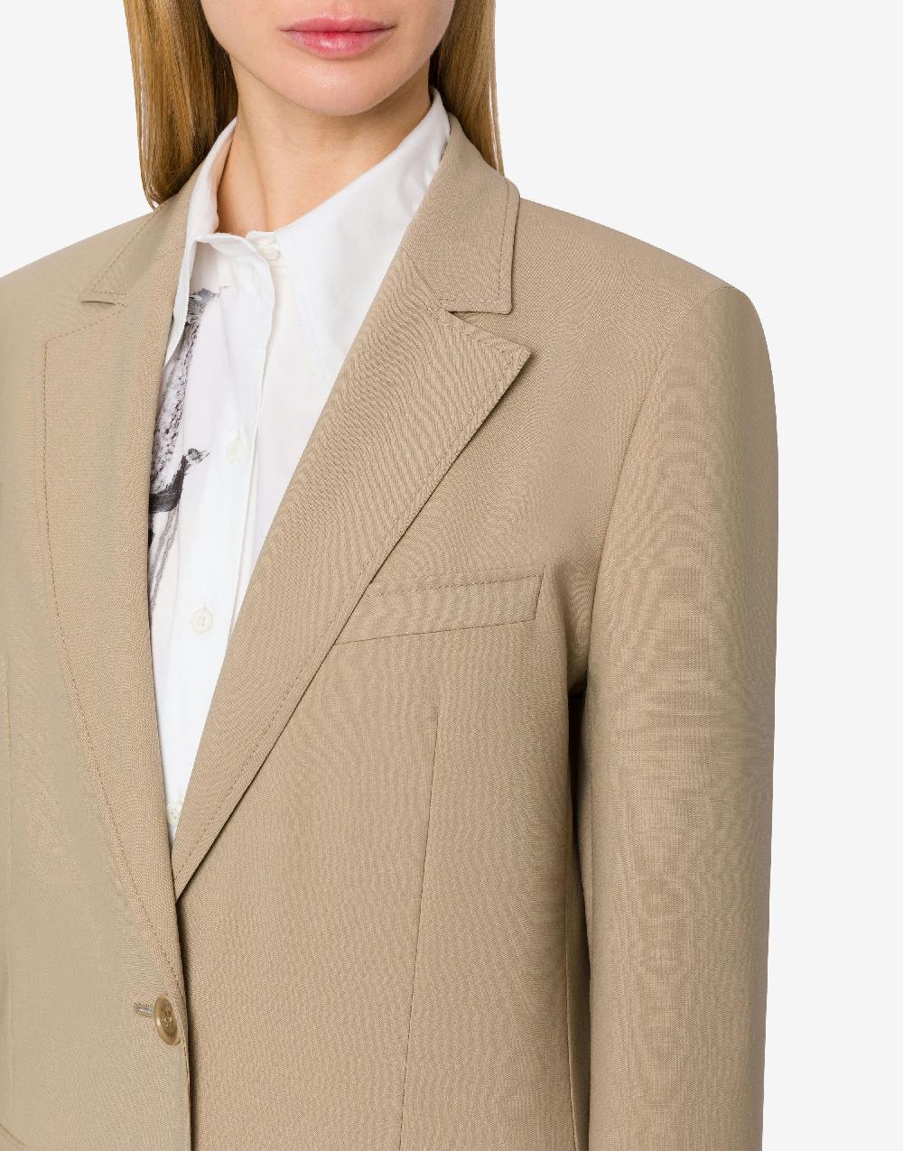 Alberta Ferretti Giacca in tela di lana stretch Consegna Veloce