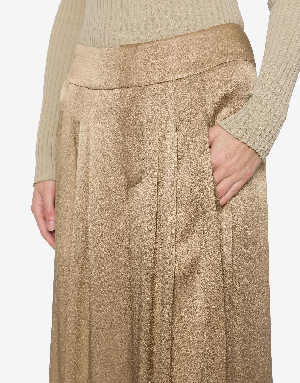Alberta Ferretti Pantalone in raso con pieghe Shopping Online