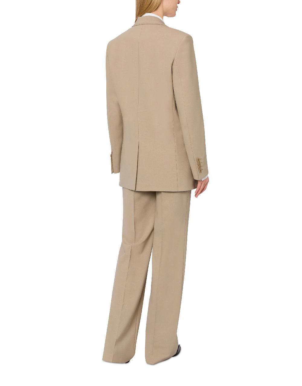 Alberta Ferretti Pantalone in tela di lana stretch Convenienza