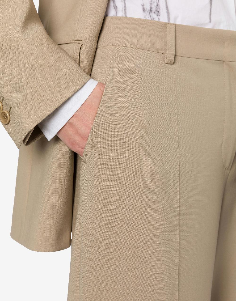 Alberta Ferretti Pantalone in tela di lana stretch Convenienza