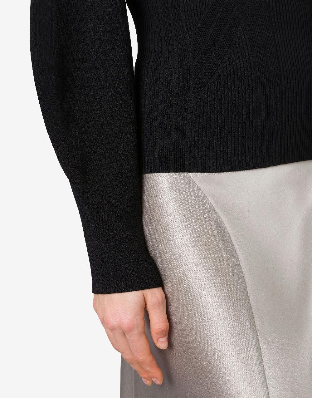 Alberta Ferretti Maglia stretch con maniche voluminose Presa