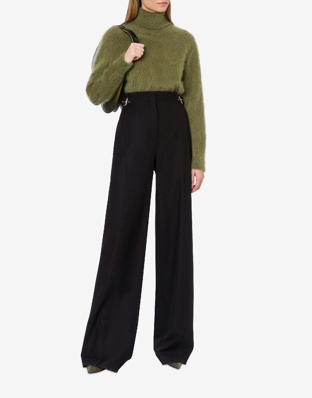 Alberta Ferretti Pantalone in flanella stretch Sconto