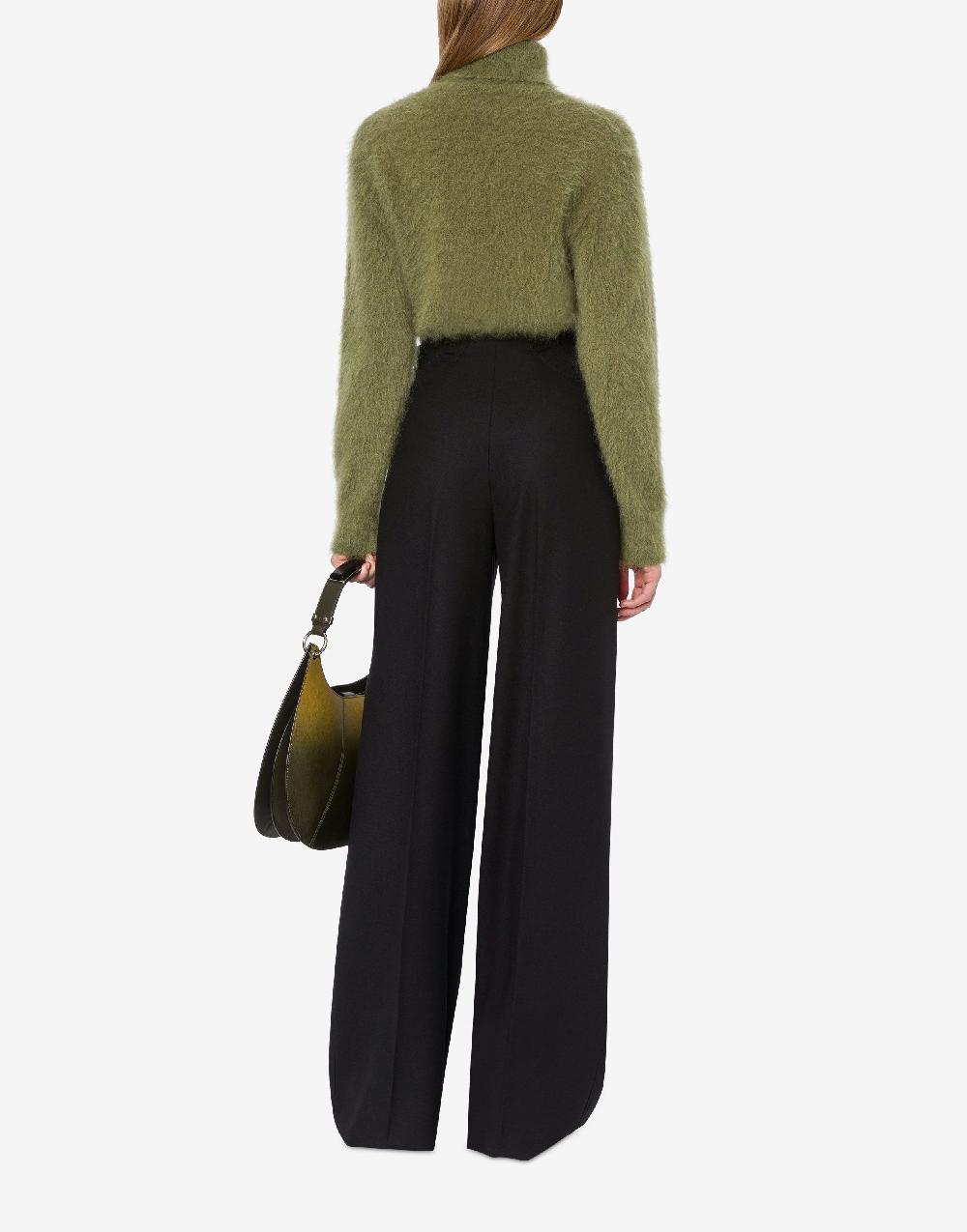 Alberta Ferretti Pantalone in flanella stretch Sconto