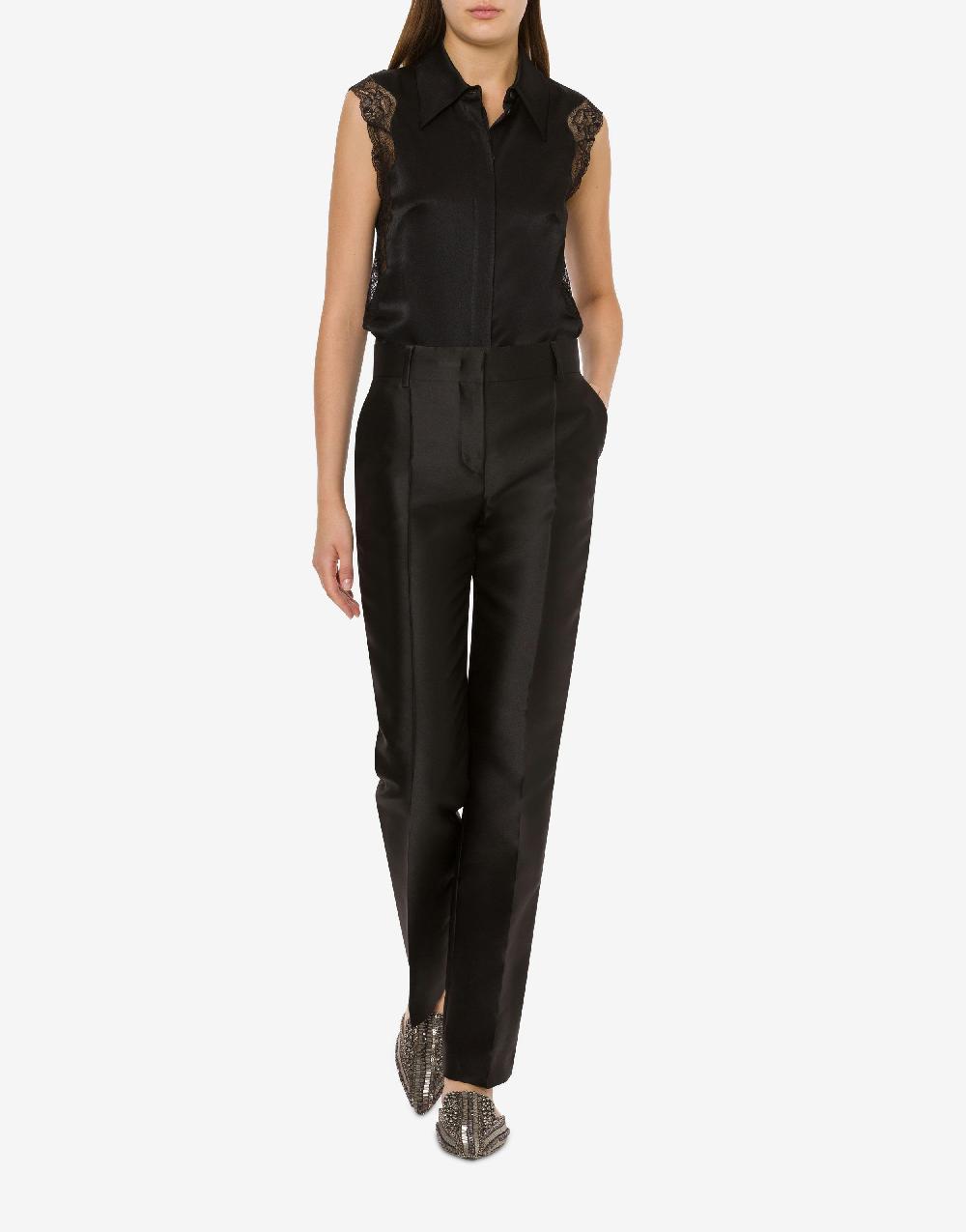 Alberta Ferretti Pantalone in mikado In Vendita