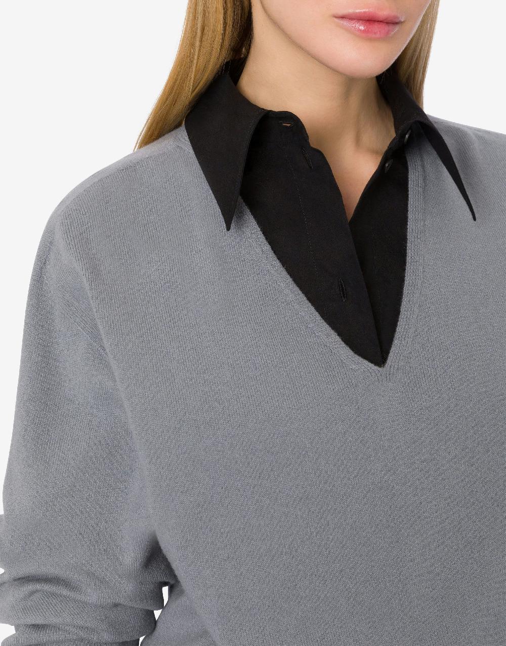 Alberta Ferretti Maglia oversize in misto cashmere e lana Hotsell