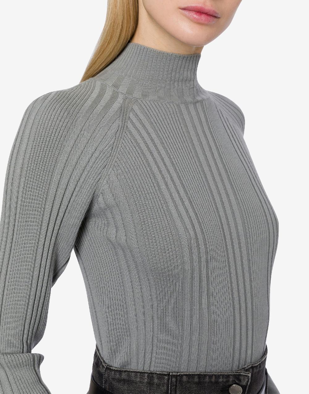 Alberta Ferretti Maglia a coste in lana Vendita Calda