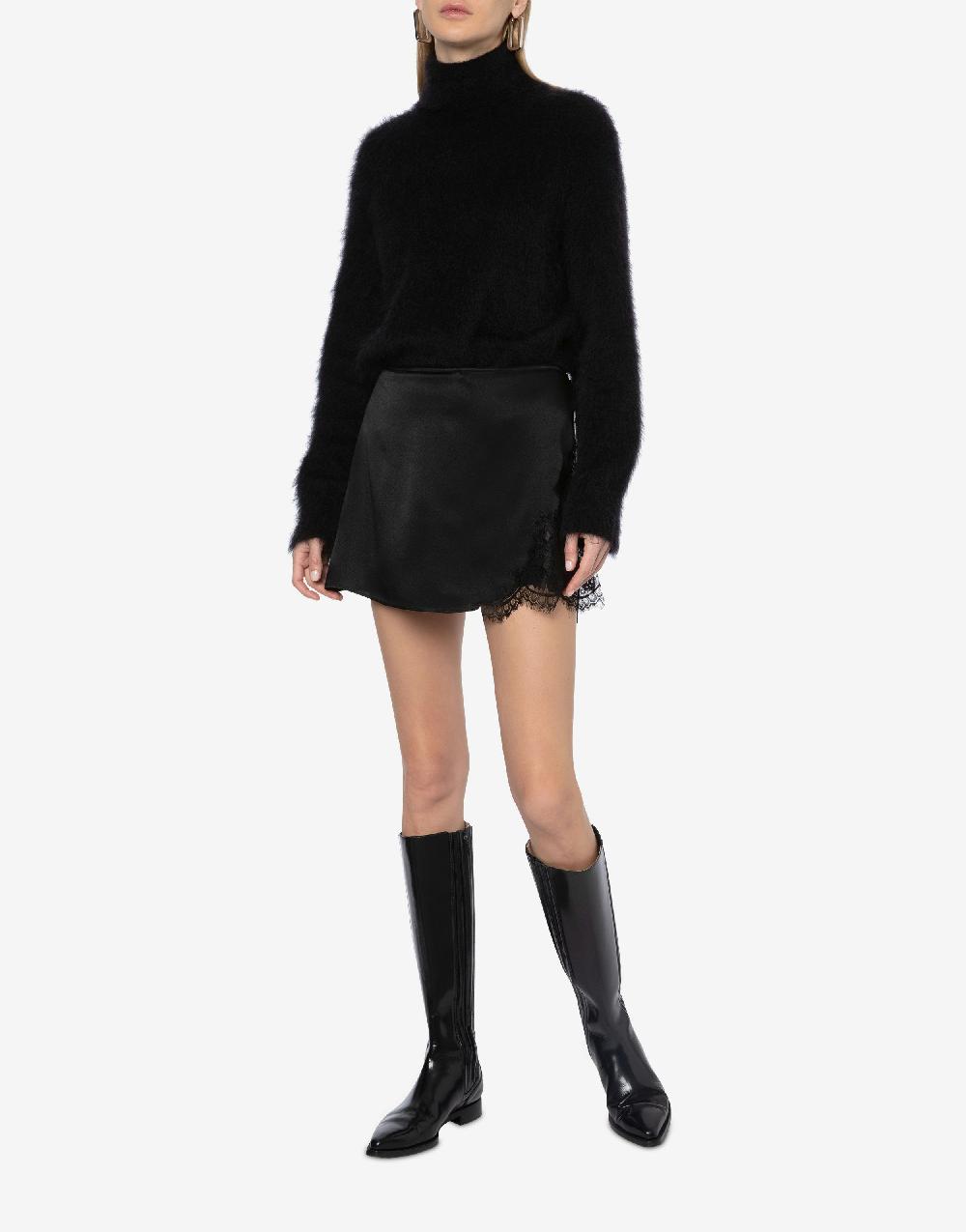 Alberta Ferretti Maglione con collo alto in mohair superkid I Più Venduti