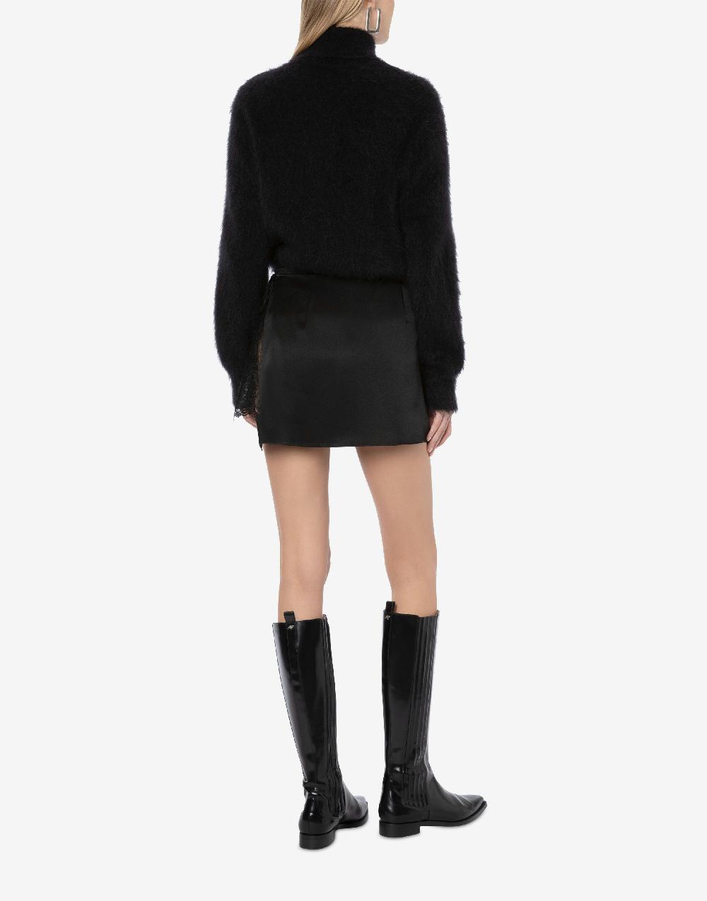 Alberta Ferretti Maglione con collo alto in mohair superkid I Più Venduti