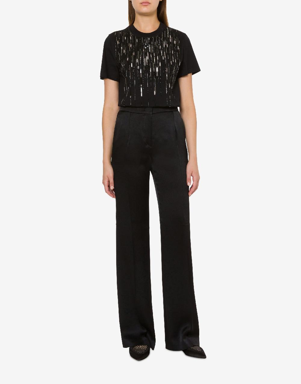 Alberta Ferretti T-shirt con perline e paillettes degradé Vendite Flash