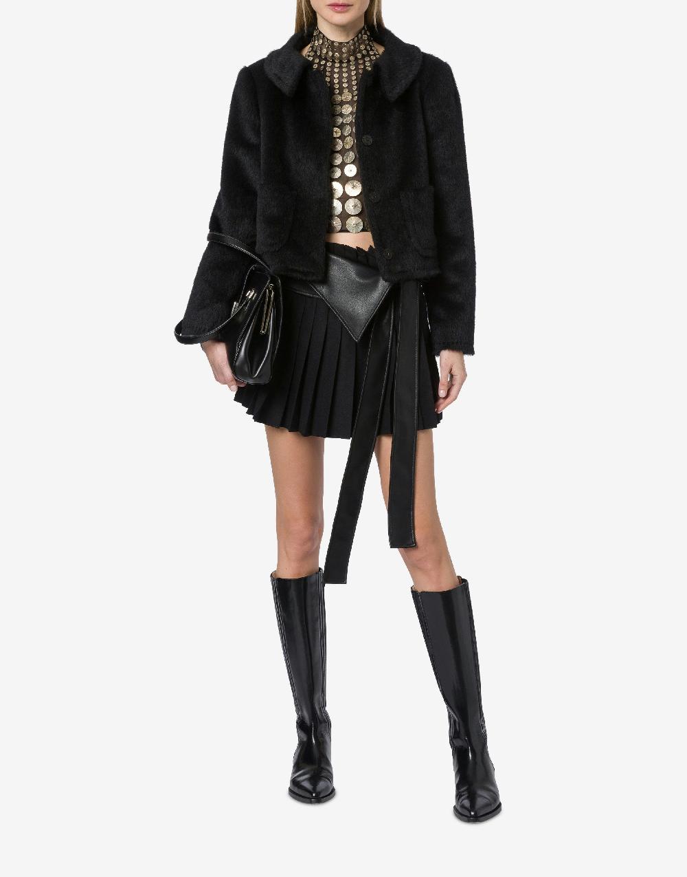 Alberta Ferretti Giacca corta in alpaca Spedizione gratuita