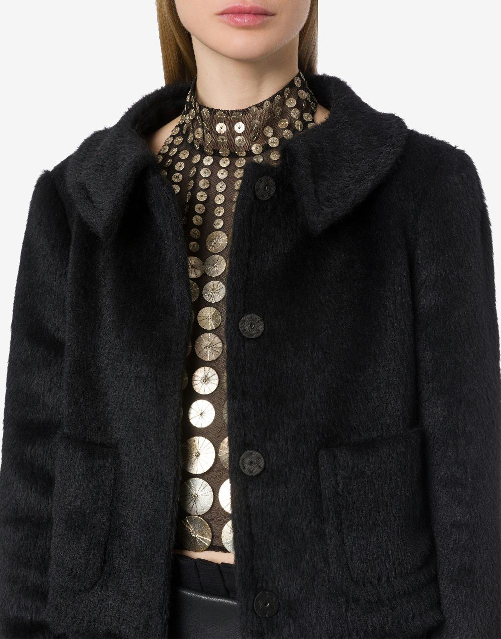 Alberta Ferretti Giacca corta in alpaca Spedizione gratuita