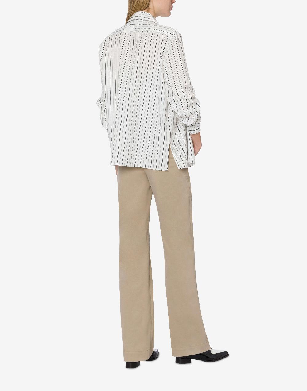 Alberta Ferretti Pantalone in gabardina di cotone stretch Flash Sale