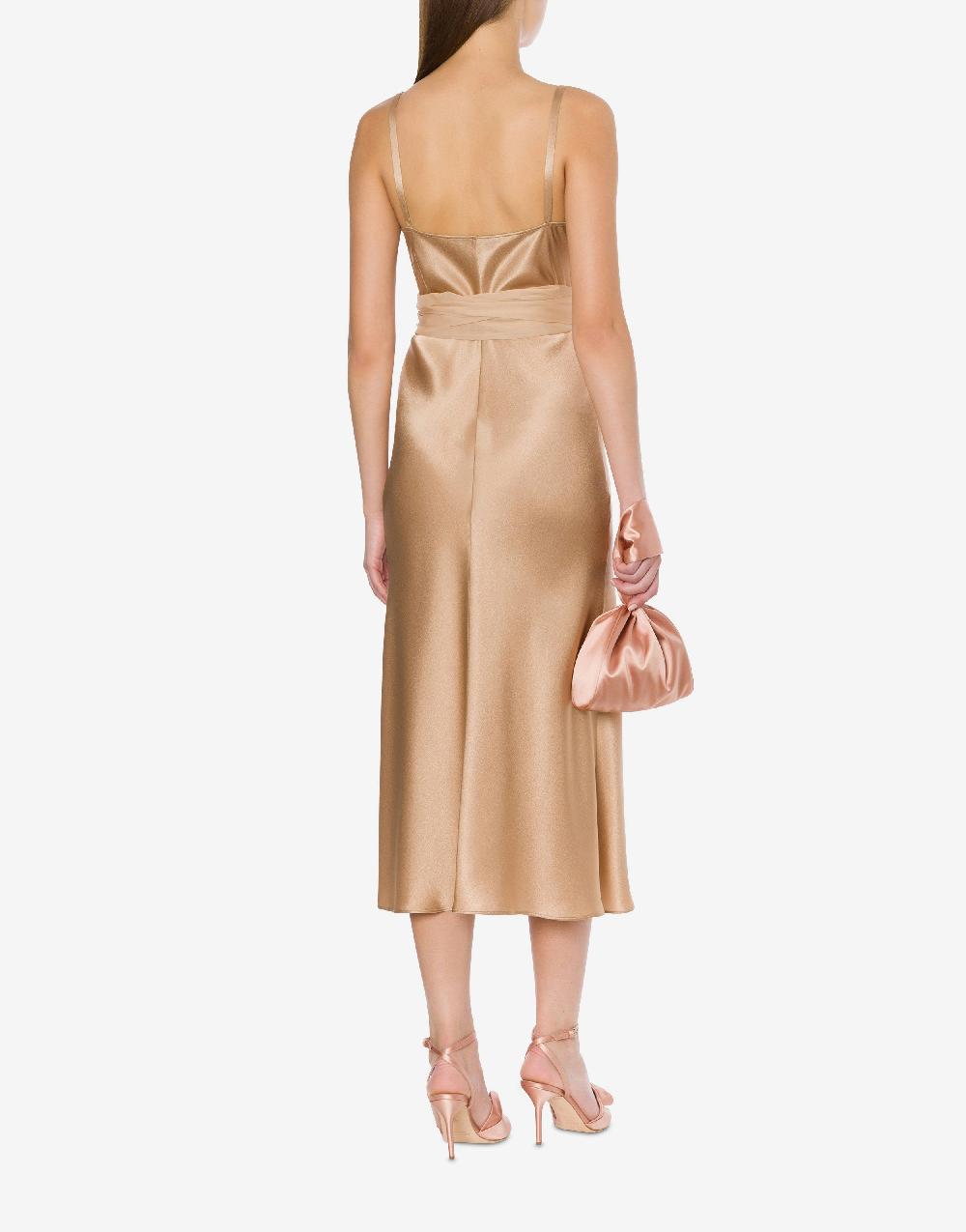 Alberta Ferretti Abito longuette in raso Black Friday