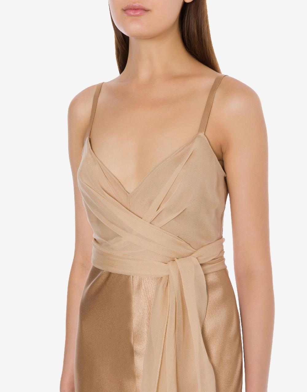 Alberta Ferretti Abito longuette in raso Black Friday