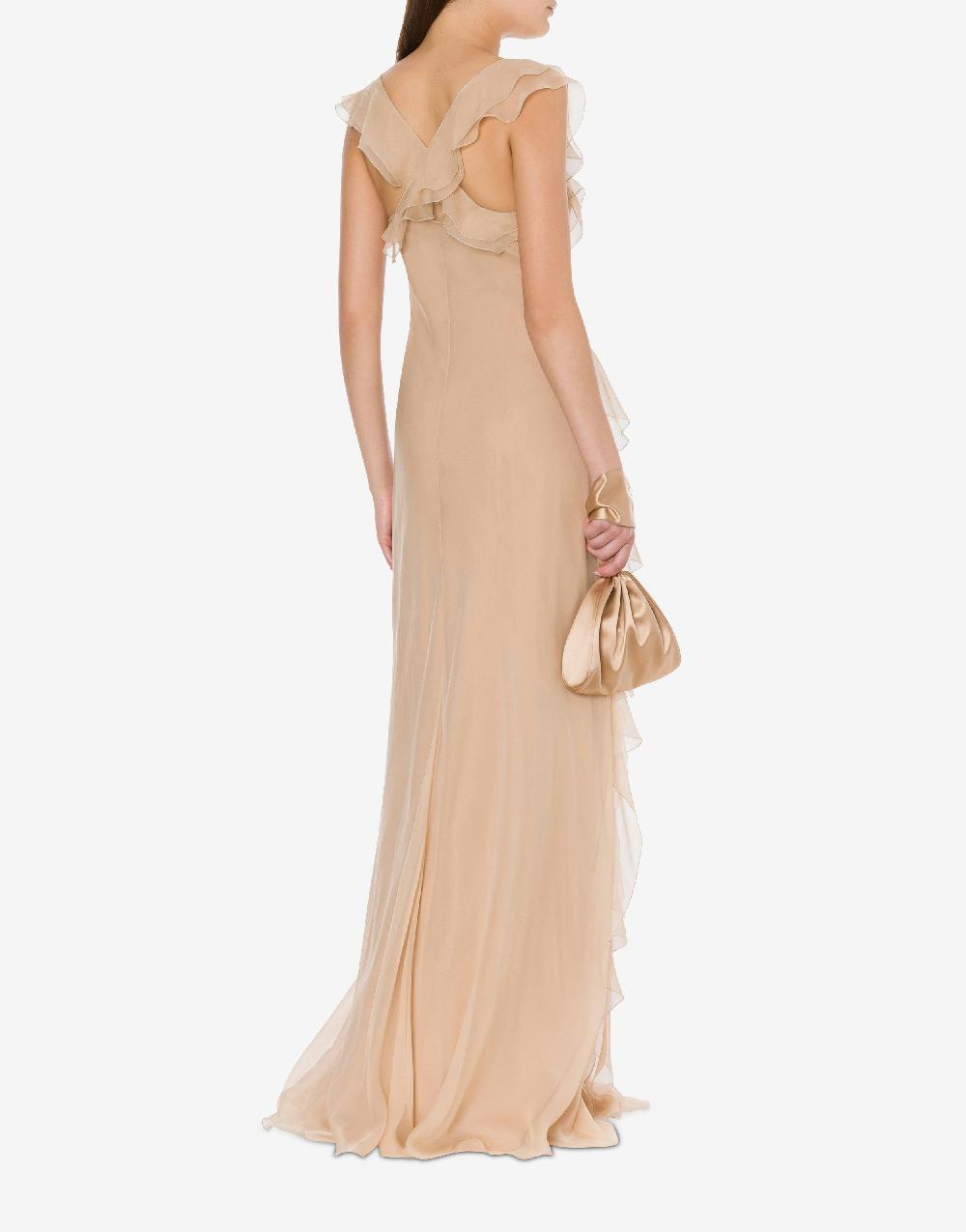 Alberta Ferretti Abito in chiffon organico Cocktail Cyber Monday