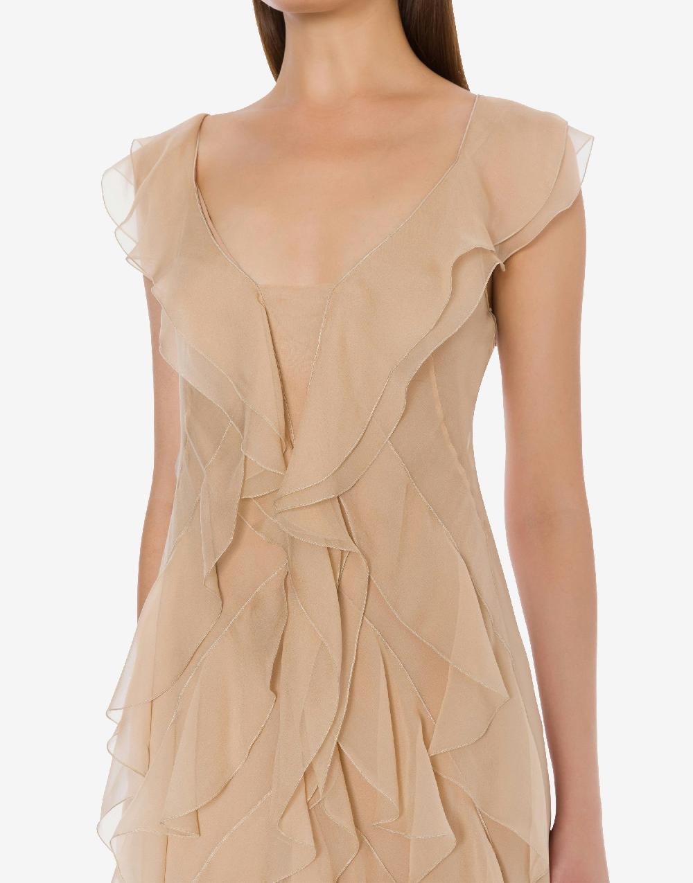 Alberta Ferretti Abito in chiffon organico Cocktail Cyber Monday