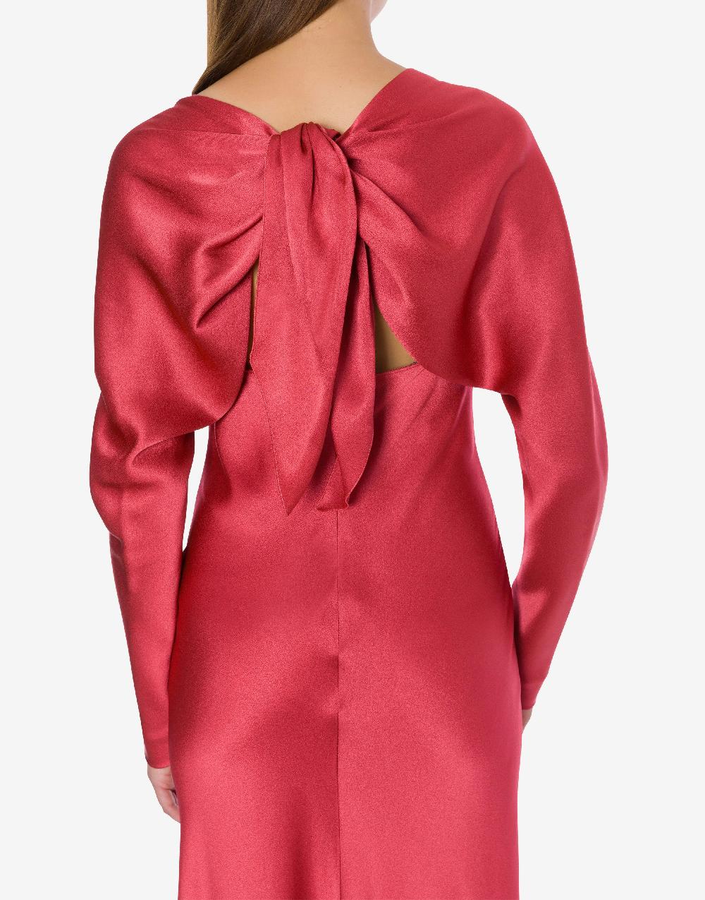 Alberta Ferretti Abito lungo in raso Cocktail Offerta Giorno del Papà
